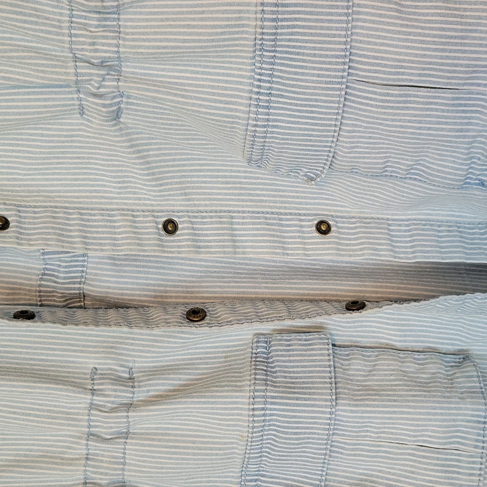 Universal Thread Striped Drawstring Waist Snap Fr… - image 4